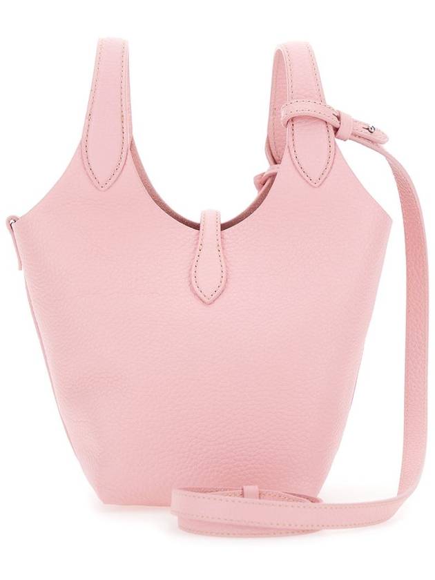 'Play' Pink Handbag With Removable Shoulder Strap And Pony Embroidery On The Front In Leather Woman - POLO RALPH LAUREN - BALAAN 2