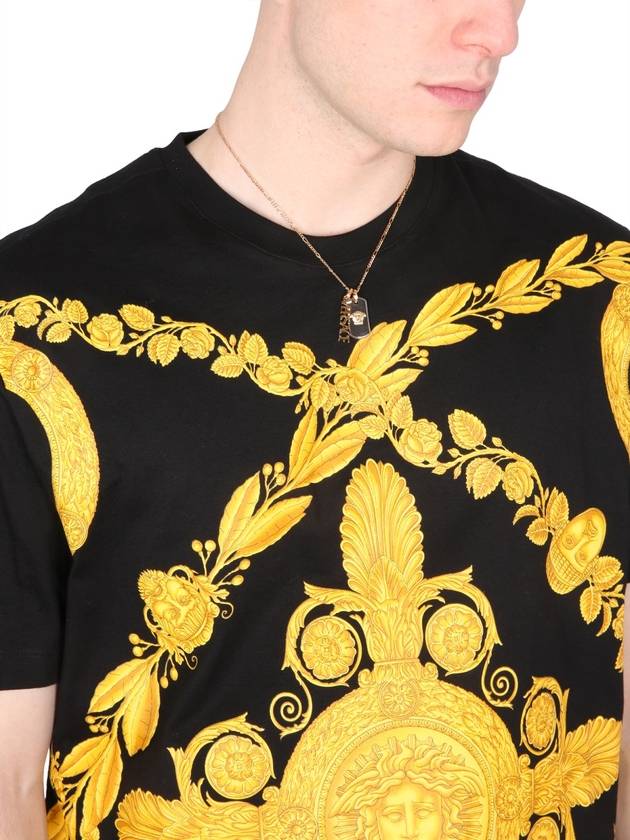 Machera Baroque Short Sleeve T-Shirt Black - VERSACE - BALAAN 5