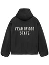 Textured Nylon Hooded Jacket Black - FEAR OF GOD - BALAAN 4