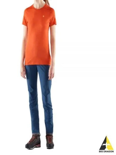 24 Women s Bergtagen Thin Wool Short Sleeve Hokkaido Orange 84100208 THINWOOL SS W - FJALL RAVEN - BALAAN 1