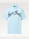 1AFRLP Embroidered Short Sleeved Cotton Shirt - LOUIS VUITTON - BALAAN 3