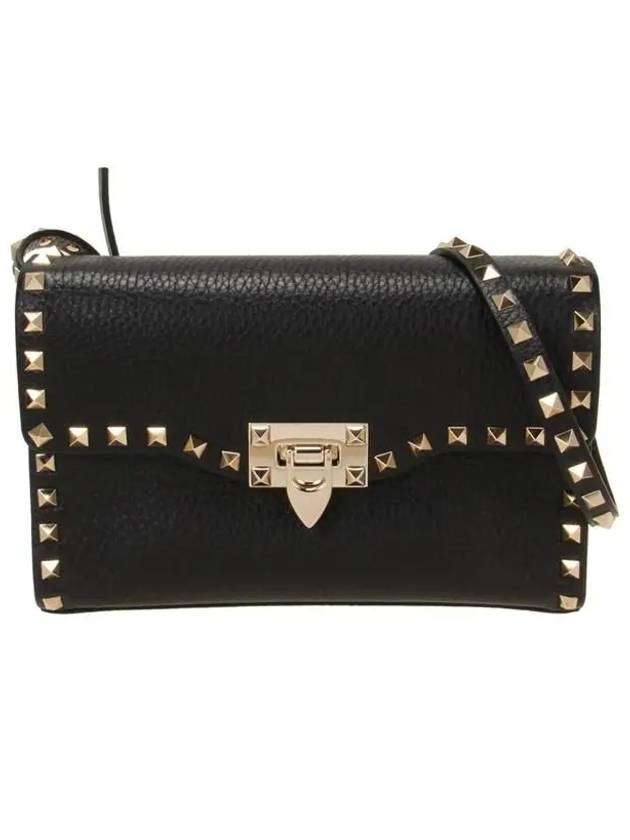 Rockstud Cross Bag Black - VALENTINO - BALAAN 2