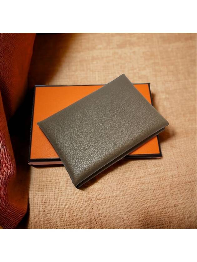 Calvi Duo Card Wallet Evercolor Etope H085238CK18 - HERMES - BALAAN 1