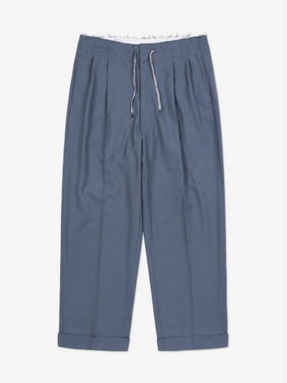 Poly Wool Twill Drawstring Straight Pants Storm Grey - MAISON MARGIELA - BALAAN 2