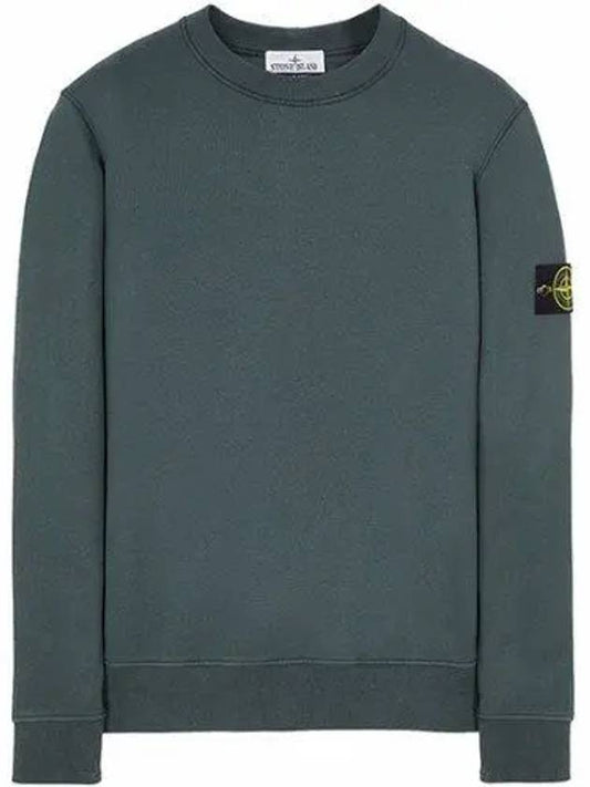 Wappen Patch Crew Neck Sweatshirt Dark Green - STONE ISLAND - BALAAN 2