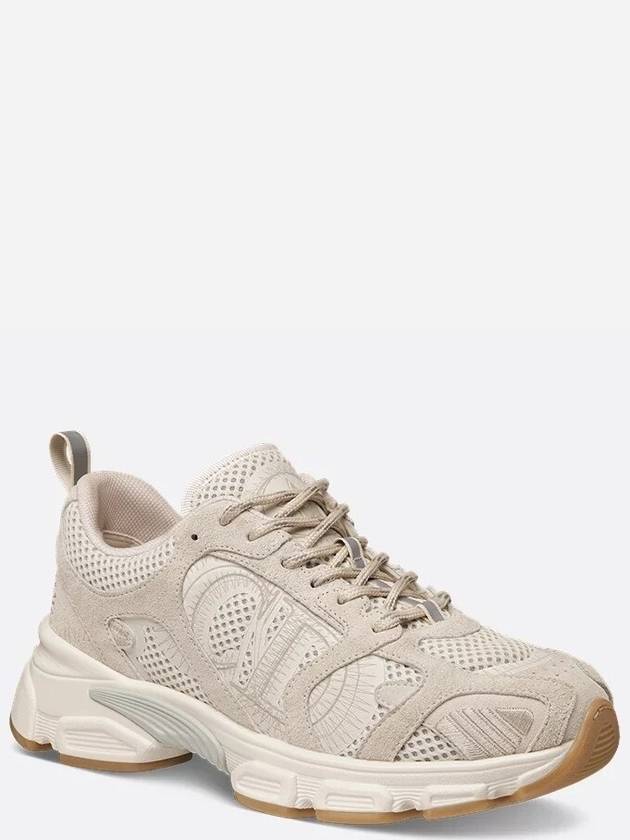 Dior Chrono Sneakers Beige Mesh Suede Calf - DIOR - BALAAN 2