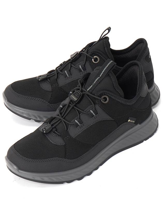 Exostride Gore-Tex Low Top Sneakers Black - ECCO - BALAAN 2