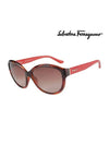 Plastic Cat eye Sunglasses Brown - SALVATORE FERRAGAMO - BALAAN 3