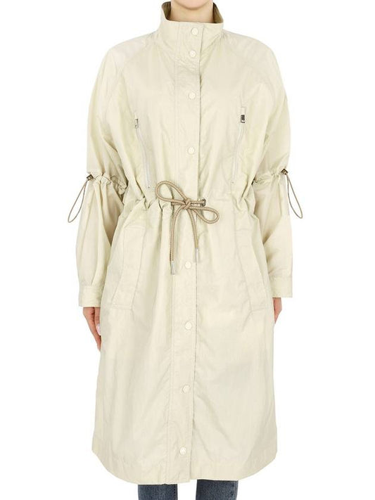 Monclair Women s ROUGET Drawstring Coat Jacket Beige 1C00047 596LI 088 - MONCLER - BALAAN 1