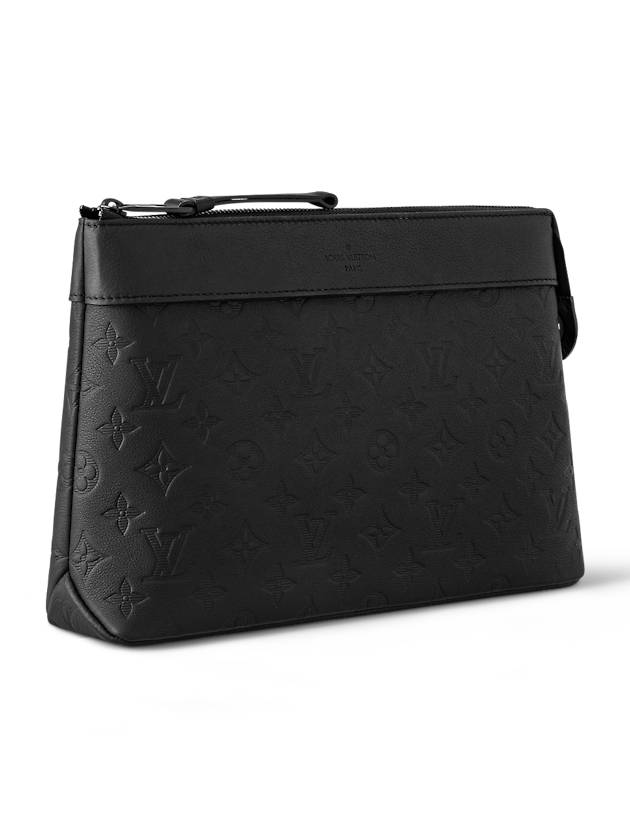 Pochette Voyage Souple Monogram Leather Pouch Bag Black - LOUIS VUITTON - BALAAN 6