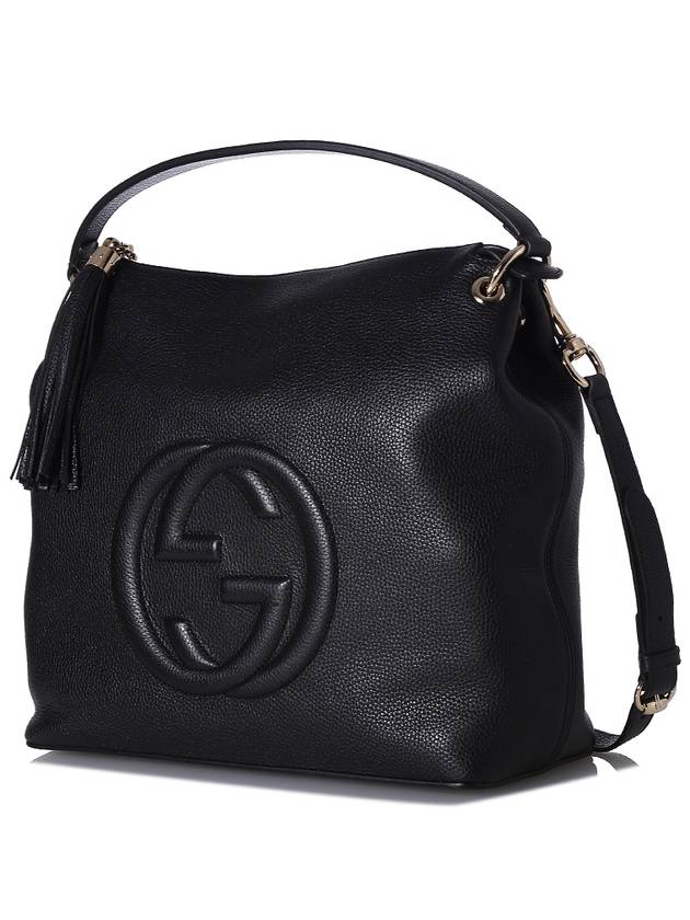 GG Soho Tassel Hobo Shoulder Bag Black - GUCCI - BALAAN 3