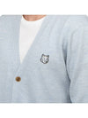 Bold Fox Head Patch Regular Cardigan Black - MAISON KITSUNE - BALAAN 7