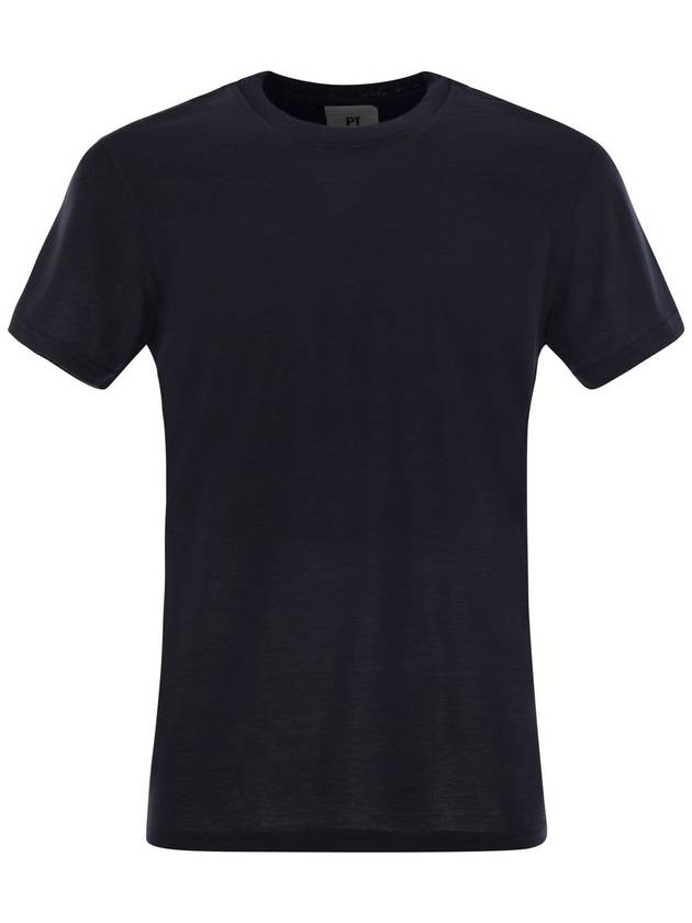 Silk and cotton T-shirt - PT TORINO - BALAAN 1