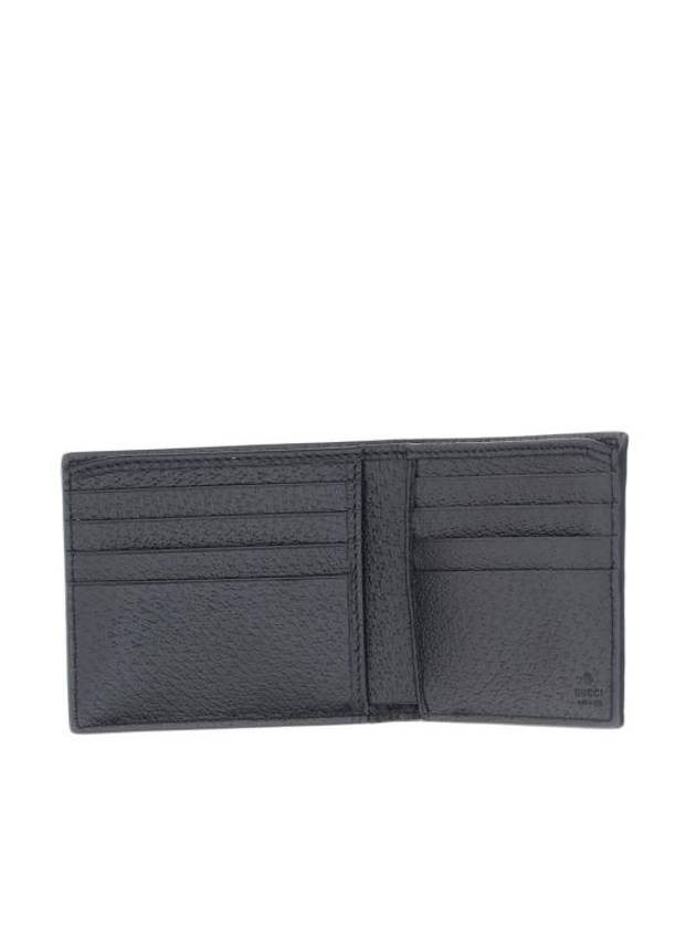 GG Marmont Leather Bi Fold Wallet Black Gold - GUCCI - BALAAN 2