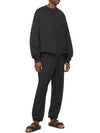 Essential Cotton Blend Fleece Logo Patch Bag Collar Crew Neck Sweatshirt - FEAR OF GOD ESSENTIALS - BALAAN 4