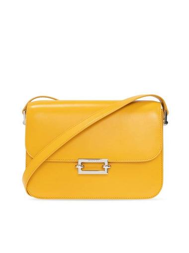 Women's Le Pave Calfskin Shoulder Bag Yellow - SAINT LAURENT - BALAAN 1