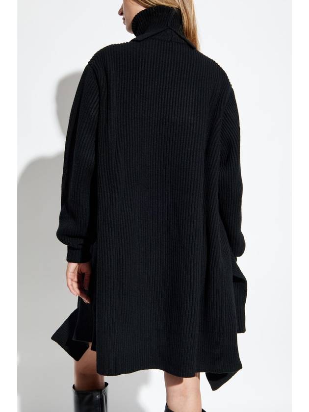 Yohji Yamamoto Dress With Turtleneck, Women's, Black - YOHJI YAMAMOTO - BALAAN 4