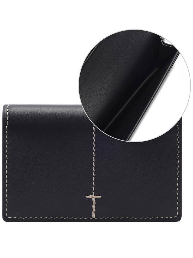 Business Leather Card Wallet Black - TOD'S - BALAAN 3