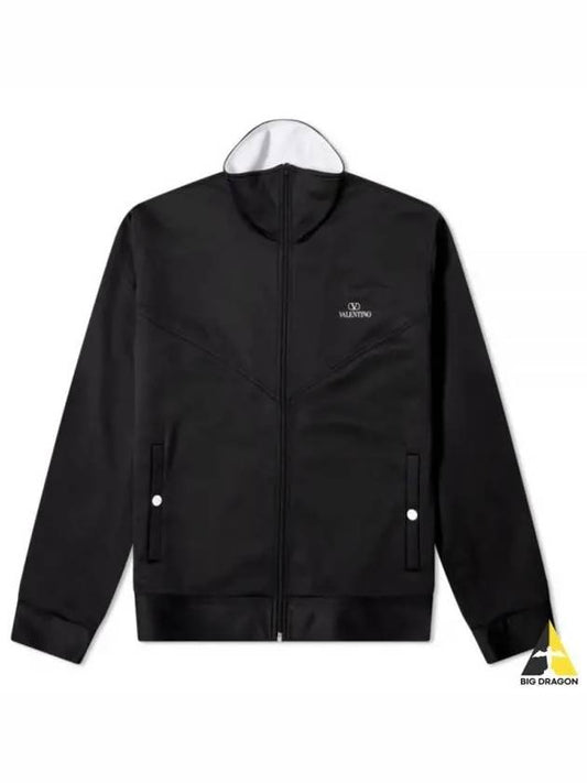 Logo Track Jacket Black 1V3MF22M 8LM - VALENTINO - BALAAN 1