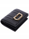 New Gancini Leather Half Wallet Black - SALVATORE FERRAGAMO - BALAAN 6