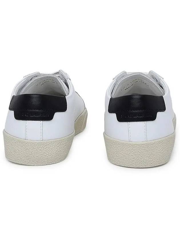 Court Classic Embroidered Low Top Sneakers White - SAINT LAURENT - BALAAN 5