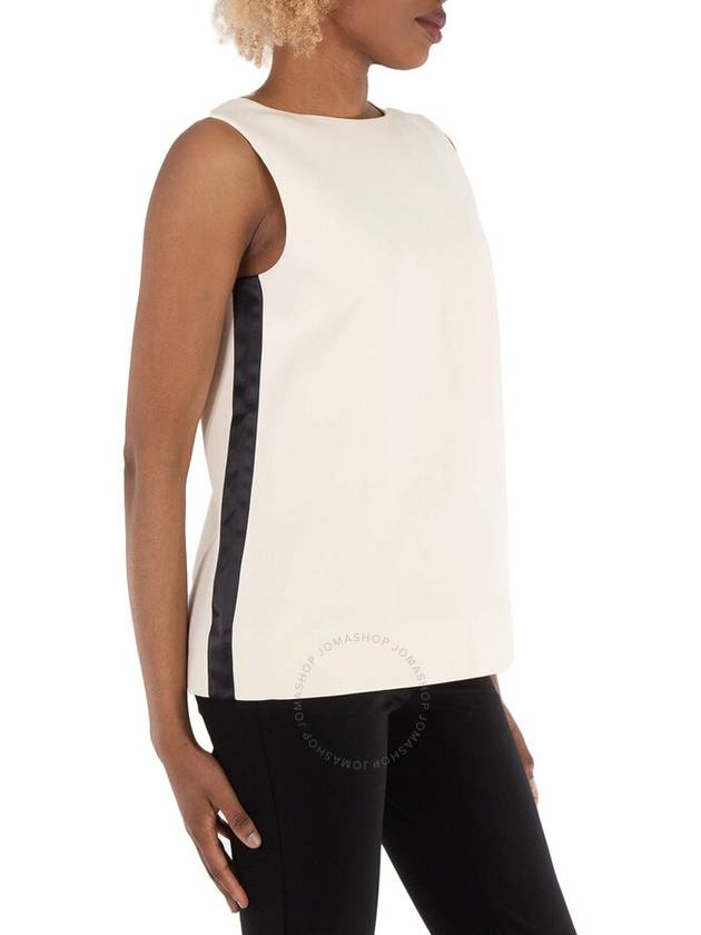 Burberry Ladies Sleeveless Wool Silk Satin Stripe Top, Brand Size 4 (US Size 2) - BURBERRY - BALAAN 3