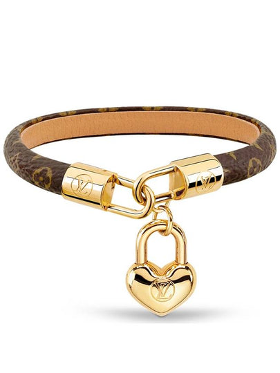 Crazy In Lock Charm Bracelet Gold Brown - LOUIS VUITTON - BALAAN 2