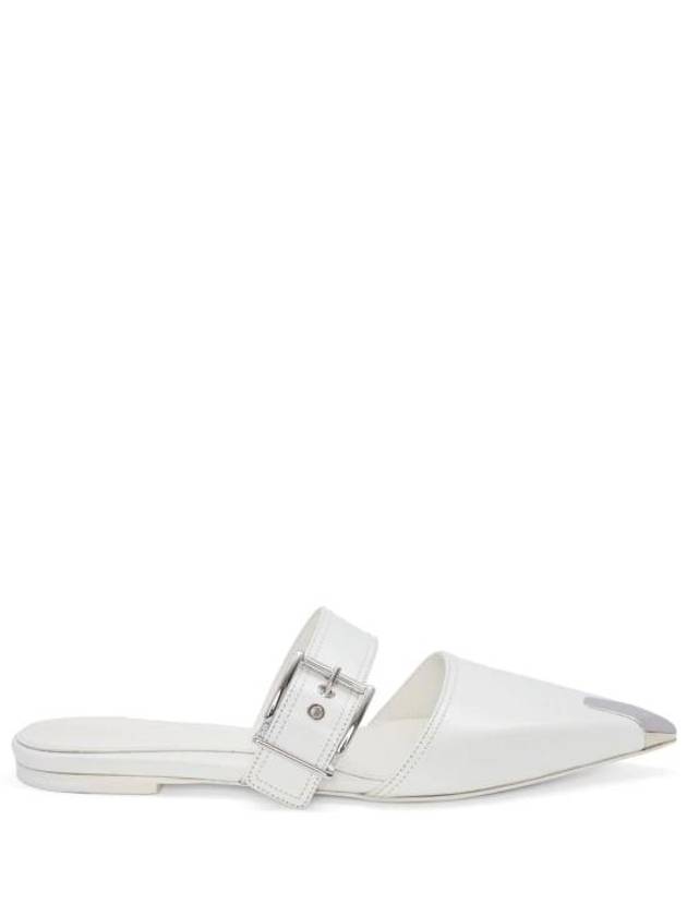 Punk Flat Mules White - ALEXANDER MCQUEEN - BALAAN 2