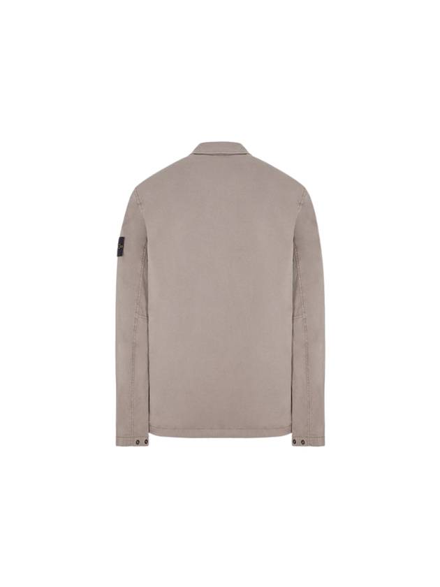 Supima Cotton Twill Stretch-TC Jacket Brown - STONE ISLAND - BALAAN 3