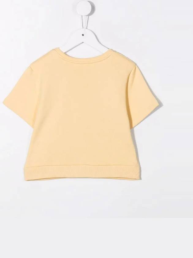 Kids Logo Short Sleeve T Shirt Yellow C15D41 505 - CHLOE - BALAAN 3