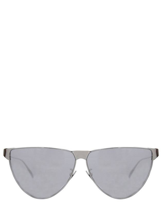 Eyewear BV1070S 004 Metallic Round Frame Sunglasses Silver - BOTTEGA VENETA - BALAAN 2