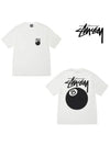 8-Ball Pigment Dyed Short Sleeve T-Shirt White - STUSSY - BALAAN 2