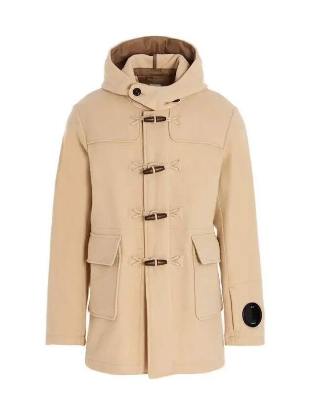 Men's Hooded Duffel Coat Beige - CP COMPANY - BALAAN 2