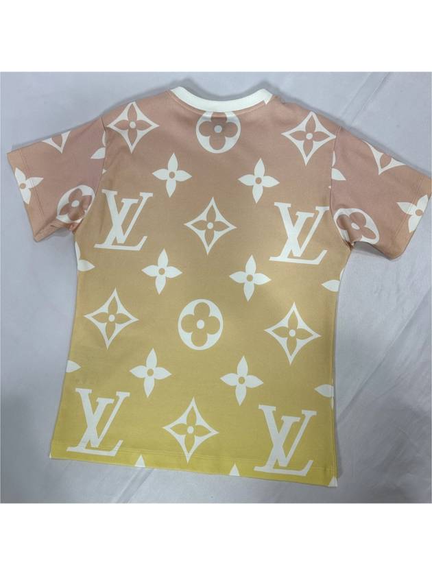 XS LV Women s Sunrise Monogram Short Sleeve T Shirt - LOUIS VUITTON - BALAAN 6