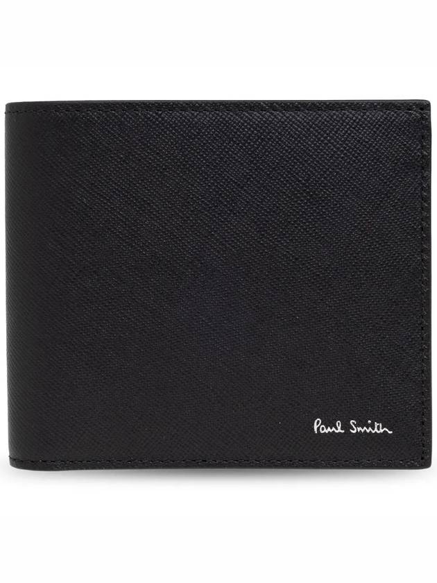 LOGO STAMP LEATHER WALLET M1A4832NMISTR - PAUL SMITH - BALAAN 3