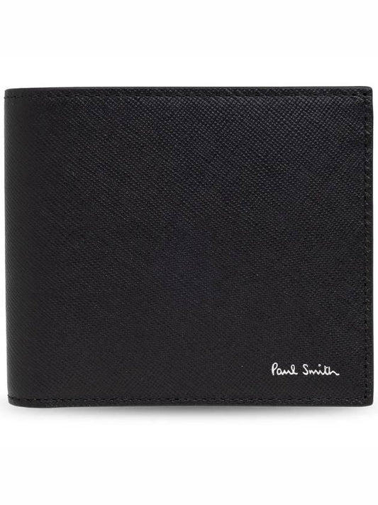 LOGO STAMP LEATHER WALLET M1A4832NMISTR - PAUL SMITH - BALAAN 2