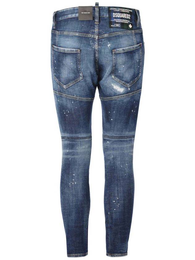 Distressed Skinny Jeans Blue - DSQUARED2 - BALAAN 4