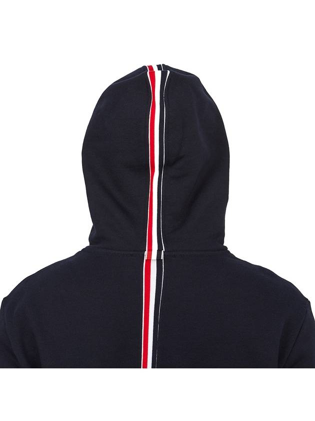 Men's Center Back Stripe Logo Patch Hoodie Navy - THOM BROWNE - BALAAN 7