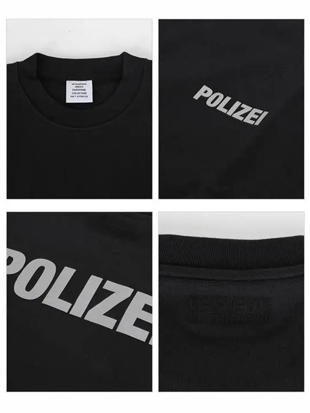 Polizei Logo Sweatshirt Black - VETEMENTS - BALAAN 5