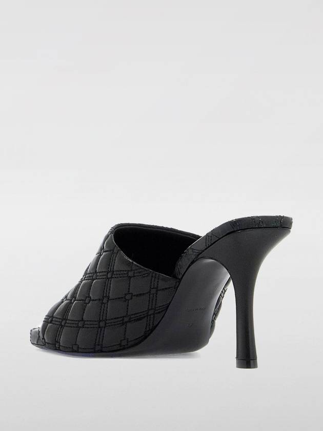 Quilt Leather Mule Heel Black - BURBERRY - BALAAN 3