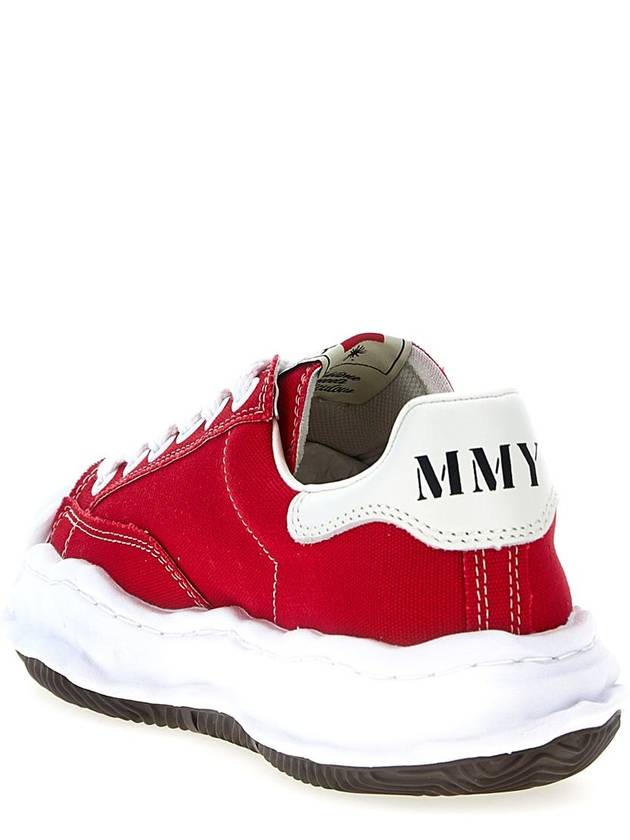 Blakey OG sole canvas low top sneakers red - MAISON MIHARA YASUHIRO - BALAAN 4