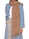 Wool Fringe Scarf Caramel Brown - ACNE STUDIOS - BALAAN 7