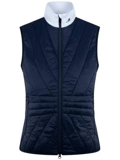 Women's Holma Quilt Hybrid Vest Navy - J.LINDEBERG - BALAAN 2