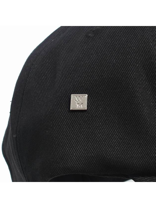 Embroidered logo cotton ball cap black - WOOYOUNGMI - BALAAN 5