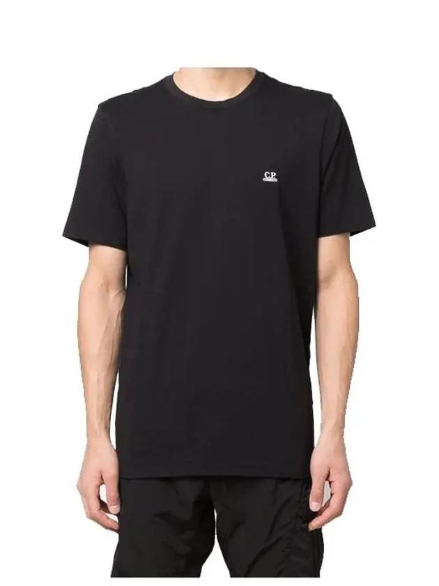 30/1 Jersey Goggle Short Sleeve T-Shirt Black - CP COMPANY - BALAAN 4