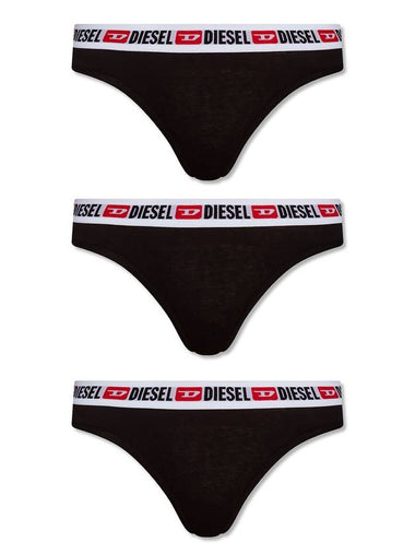 Women's Logo Panties Black 3 Pack - DIESEL - BALAAN 1