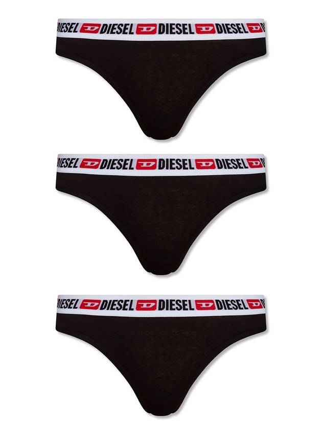 Women's Logo Panties 3 Pack Black - DIESEL - BALAAN 1