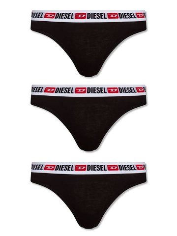 Women's Logo Panties 3 Pack Black - DIESEL - BALAAN 1