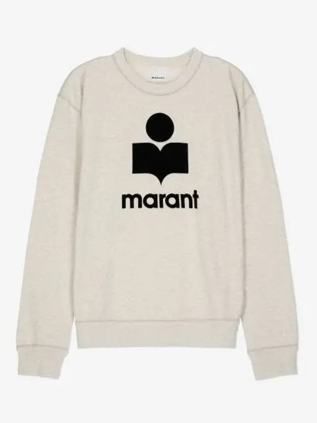 Mikoy Big Logo Cotton Sweatshirt Ecru - ISABEL MARANT - BALAAN 2