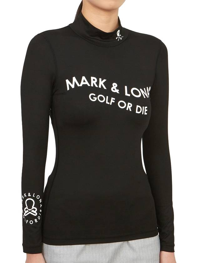 Golf Wear Women s Long Sleeve T Shirt MLW 3C AU01 BLACK - MARK & LONA - BALAAN 4